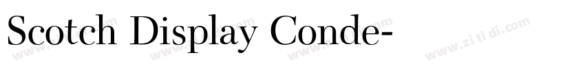 Scotch Display Conde字体转换